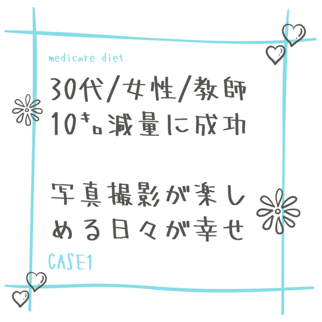 ３０代 女性 教師 74キロから64キロのマイナス10キロ減量ダイエットに成功 メディケアコラム 肥満外来で痩せる 簡単ダイエットならメディケア ダイエット 東京